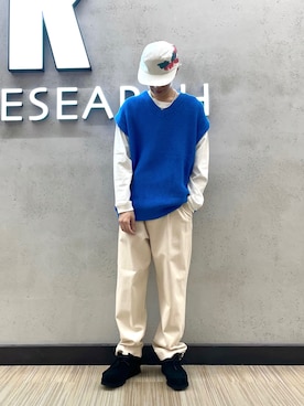 鎌田 真平さん(メンズ・172cm)の春コーディネート