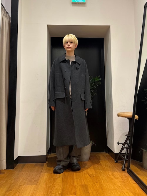 コート ジャケット ANOTHER OFFICE Voyager Bold Balmacaan Coat