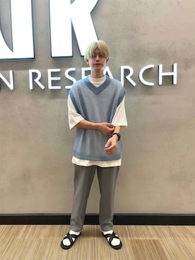 鎌田　真平さん（メンズ・172cm）の夏コーディネート