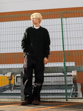「URBAN RESEARCH（アーバンリサーチ）のアイテム（デニムパンツ）」を使った、鎌田　真平さん（メンズ・172cm）の春コーディネート