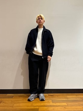 「URBAN RESEARCH（アーバンリサーチ）のアイテム（ブルゾン）」を使った、鎌田　真平さん（メンズ・172cm）の冬コーディネート