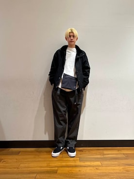 「URBAN RESEARCH（アーバンリサーチ）のアイテム（ブルゾン）」を使った、鎌田　真平さん（メンズ・172cm）の春コーディネート
