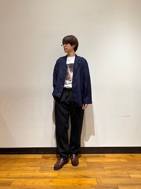鎌田　真平さん（メンズ・172cm）の春コーディネート