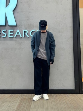 「アイテム（手袋）」を使った、鎌田　真平さん（メンズ・172cm）の冬コーディネート