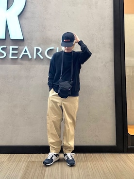 「アイテム（スウェット）」を使った、鎌田　真平さん（メンズ・172cm）の夏コーディネート