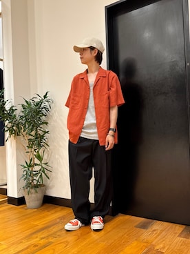 鎌田　真平さん（メンズ・172cm）の夏コーディネート