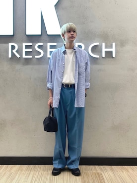 「URBAN RESEARCH（アーバンリサーチ）のアイテム（アクセサリー）」を使った、鎌田　真平さん（メンズ・172cm）の春コーディネート