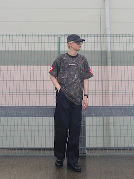「アーバンリサーチ」｜「アイテム（ローファー）」を使った、鎌田　真平さん（メンズ・172cm）の夏コーディネート