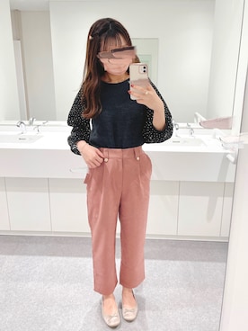 「flower」｜「アイテム（アクセサリー）」を使った、おぴよさん（レディース・157cm）の秋コーディネート