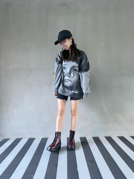 「Rodeo Crowns（ロデオクラウンズ）のアイテム（帽子）」を使った、w  mさん（レディース・152cm）の秋コーディネート