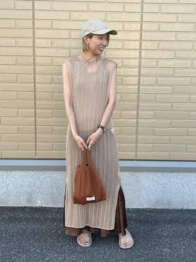 「Champion（チャンピオン）のアイテム」を使った、ericaさん（レディース・160cm）の秋コーディネート