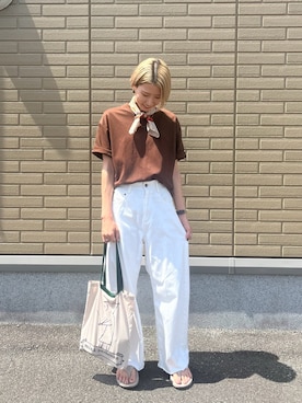「アイテム（サンダル）」を使った、ericaさん（レディース・160cm）の夏コーディネート