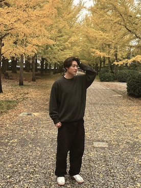 「GERMAN TRAINER（ジャーマントレーナー）のアイテム」を使った、kqmbqさん（メンズ・177cm）の秋コーディネート
