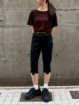 「THINGS THAT MATTER（シングス ザット マター）のアイテム」を使った、THINGS THAT MATTERさん（レディース・156cm）の夏コーディネート