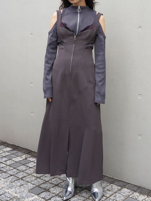 セール】SHOULDER HOLE RIB TOPS / ショルダーホールリブ
