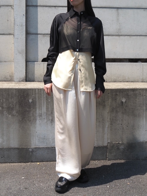 SATIN COCOON PANTS / サテンコクーンパンツ（その他パンツ）｜THINGS