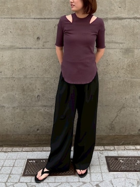 「THINGS THAT MATTER（シングス ザット マター）のアイテム」を使った、THINGS THAT MATTERさん（レディース・165cm）の春コーディネート