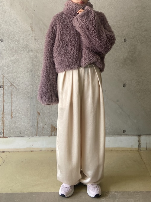 ジャケット・アウター NEW CRIMPED FUR CROPPED BLOUSON NEW CRIMPED FUR CROPPED BLOUSON / ニュークリンプドファー