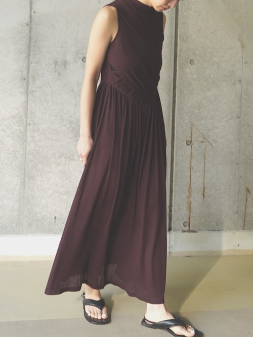 セール】SHEER JERSEY MAXI DRESS / シアージャージマキシドレス