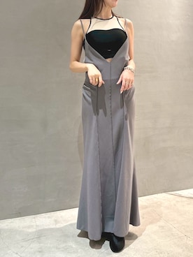 「アイテム（ジャンパースカート）」を使った、THINGS THAT MATTERさん（レディース・163cm）の夏コーディネート
