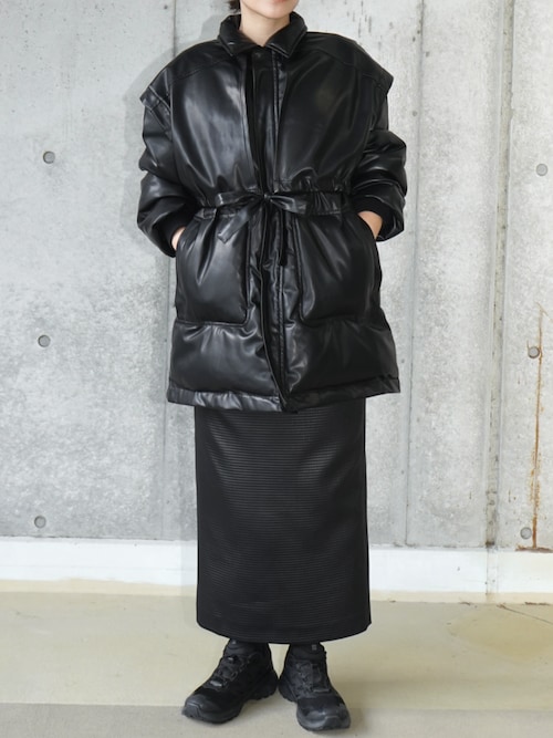 ティノラス★フェイクレイヤードライナー付きレザージャケット★ TA5501 LAYERED IMITATION LEATHER PAD JACKET / レイヤードイミテーション