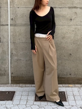 「THINGS THAT MATTER（シングス ザット マター）のアイテム」を使った、THINGS THAT MATTERさん（レディース・162cm）の春コーディネート