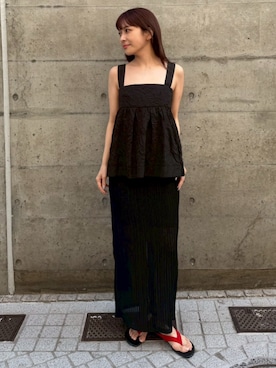 「THINGS THAT MATTER（シングス ザット マター）のアイテム」を使った、THINGS THAT MATTERさん（レディース・160cm）の春コーディネート