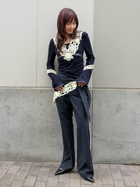 「THINGS THAT MATTER（シングス ザット マター）のアイテム」を使った、THINGS THAT MATTERさん（レディース・160cm）の秋コーディネート