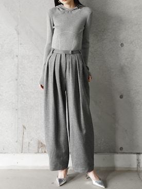 「アイテム（その他トップス）」を使った、THINGS THAT MATTERさん（レディース・162cm）の冬コーディネート