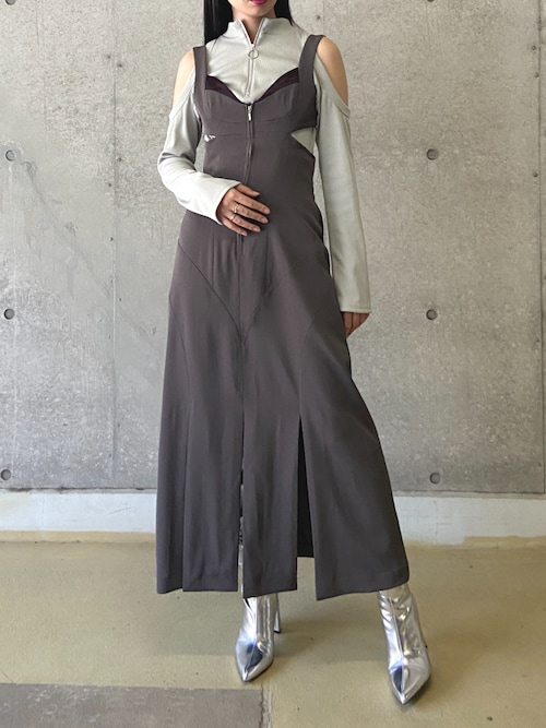 tシャツ SHOULDER HOLE RIB TOPS / ショルダーホールリブトップス レディース セール】SHOULDER HOLE RIB TOPS / ショルダーホールリブ
