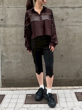 「THINGS THAT MATTER（シングス ザット マター）のアイテム」を使った、THINGS THAT MATTERさん（レディース・156cm）の夏コーディネート