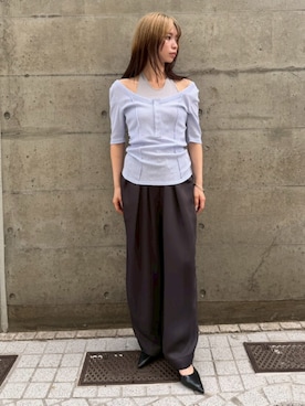 「THINGS THAT MATTER（シングス ザット マター）のアイテム」を使った、THINGS THAT MATTERさん（レディース・156cm）の夏コーディネート