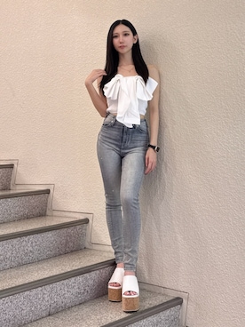 hinanoさん（レディース・156cm）の夏コーディネート