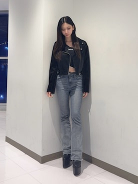 「GYDA（ジェイダ）のアイテム」を使った、hinanoさん（レディース・156cm）の夏コーディネート