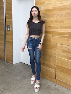 「ジェイダ」｜hinanoさん（レディース・156cm）の夏コーディネート