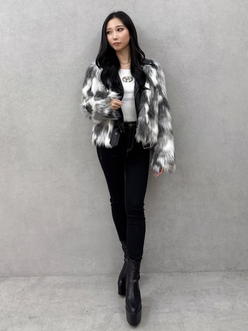 ハイウエストワンウォッシュスキニーパンツ（デニムパンツ）｜GYDA