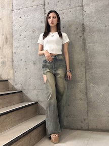 Kaya カヤ 井原デニム デニムもんぺパンツ ワイド 井原デニム: 『倭物やカヤ』公式通販