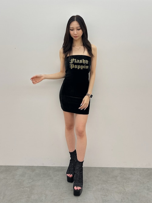 GYDA Flashy Poppinベアベロアワンピース