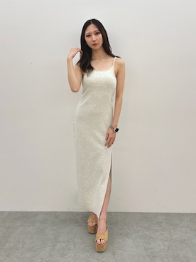 「GYDA（ジェイダ）のアイテム」を使った、hinanoさん（レディース・156cm）の夏コーディネート