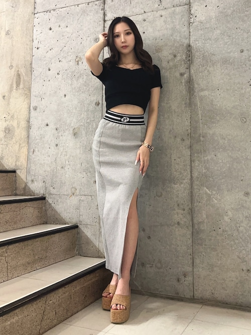 ハーフスリーブカシュクールオフショルショートトップス
