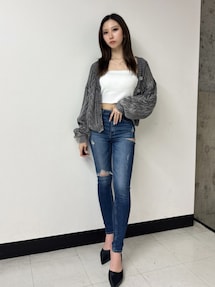 2WAYメッシュブリーチニットトップス｜ジェイダ（GYDA）公式通販