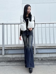 美品 GYDA エコファー レザー Y2K ベルト ドッキング ダブルライダース 美品 GYDA エコファー レザー Y2K ベルト ドッキング ダブル