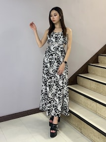 SIDE OPEN BACK RIBBON LONGワンピース｜ジェイダ（GYDA