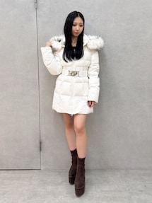 GDベルト付きロングダウンコート｜ジェイダ（GYDA）公式通販