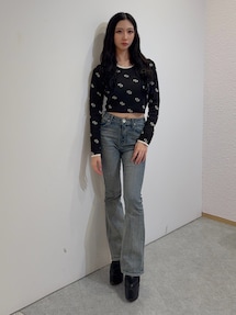 ハイウエストbijouフレアデニムパンツ｜ジェイダ（GYDA）公式通販