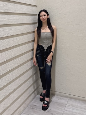 hinanoさん（レディース・156cm）の夏コーディネート