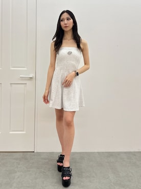 「GYDA（ジェイダ）のアイテム」を使った、hinanoさん（レディース・156cm）の夏コーディネート