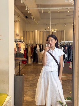 「ZARA（ザラ）のアイテム」を使った、Jane.Nさん（レディース・165cm）の夏コーディネート