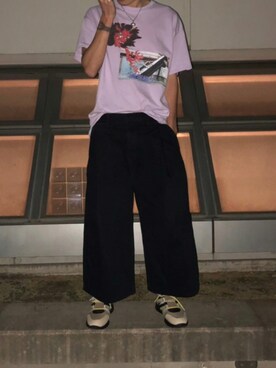 「MSGM（エムエスジーエム）のアイテム（スニーカー）」を使った、creo666さん（メンズ・175cm）の夏コーディネート