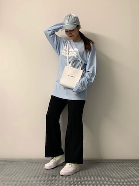 「コーディネート」｜「アイテム（キャップ）」を使った、celibaby0107さん（レディース・161cm）の夏コーディネート